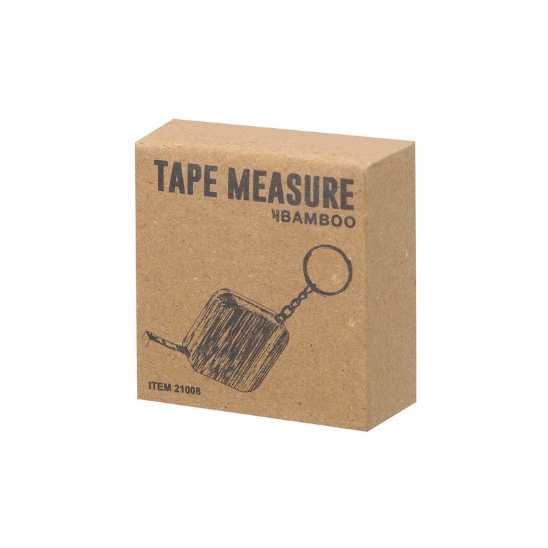 Mètre à Ruban Éco-responsable Précis Personnalisé en Bambou 1m Axler Matières : bambou marquage laser ultra précis