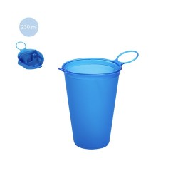 Gobelet Incassable Éco-responsable Personnalisé Pliable Sabik Matières : TPU Couleurs : bleu 2