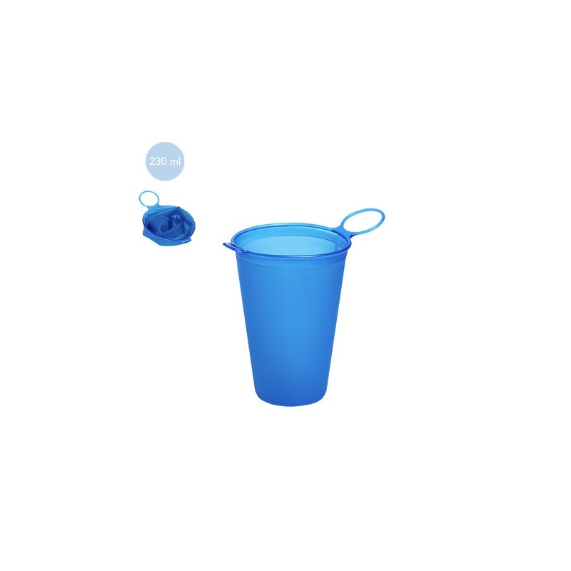 Gobelet Incassable Éco-responsable Personnalisé Pliable Sabik Matières : TPU Couleurs : bleu goodies publicitaire événementiel