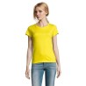 T-Shirt Femme Personnalisé 190g Confort et Style - Imperial Women Matières : coton Taille textile : XXL Couleurs : jaune livrais