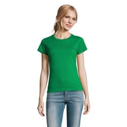T-Shirt Femme Personnalisé 190g Confort et Style - Imperial Women Matières : coton Taille textile : XL Couleurs : vert prairie o