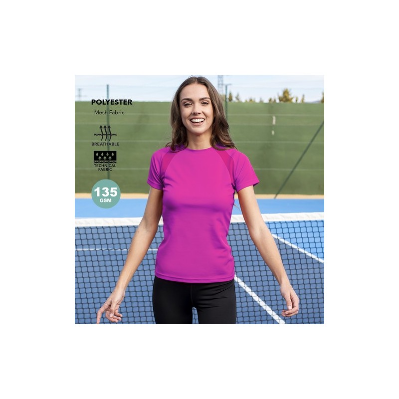 T-Shirt Femme Personnalisé Confortable et Performant - Tecnic Sappor Matières : polyester Taille textile : M Couleurs : blanc ca