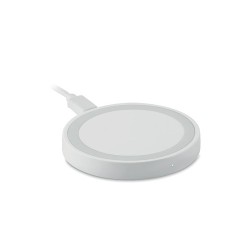 Chargeur sans fil  et efficace WIRELESS PLATO + Matières : ABS Couleurs : blanc