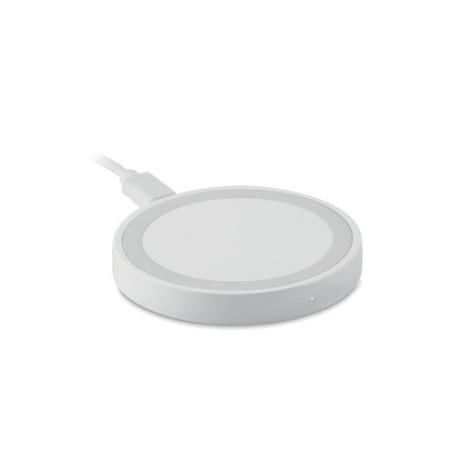 Chargeur sans fil  et efficace WIRELESS PLATO + Matières : ABS Couleurs : blanc