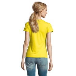 T-Shirt Femme Personnalisé 190g Confort et Style - Imperial Women Matières : coton Taille textile : XL Couleurs : jaune citron m