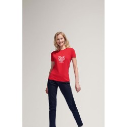 T-Shirt Femme Personnalisé 190g Confort et Style - Imperial Women Matières : coton Taille textile : XL Couleurs : jaune citron c