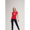 T-Shirt Femme Personnalisé 190g Confort et Style - Imperial Women Matières : coton Taille textile : XL Couleurs : jaune citron c