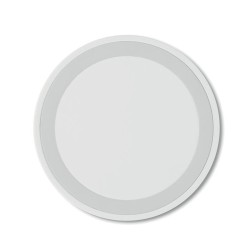Chargeur sans fil  et efficace WIRELESS PLATO + Matières : ABS Couleurs : blanc marquage laser ultra précis