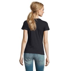 T-Shirt Femme Personnalisé 190g Confort et Style - Imperial Women Matières : coton Taille textile : XL Couleurs : bleu marine im