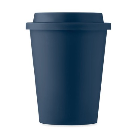 Gobelet double paroi personnalisable de 300 ml - SORA Matières : polypropylène (PP) Couleurs : bleu marine goodies publicitaire 
