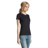 T-Shirt Femme Personnalisé 190g Confort et Style - Imperial Women Matières : coton Taille textile : XL Couleurs : bleu marine ob