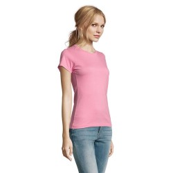 T-Shirt Femme Personnalisé 190g Confort et Style - Imperial Women Matières : coton Taille textile : L Couleurs : rose orchidée g