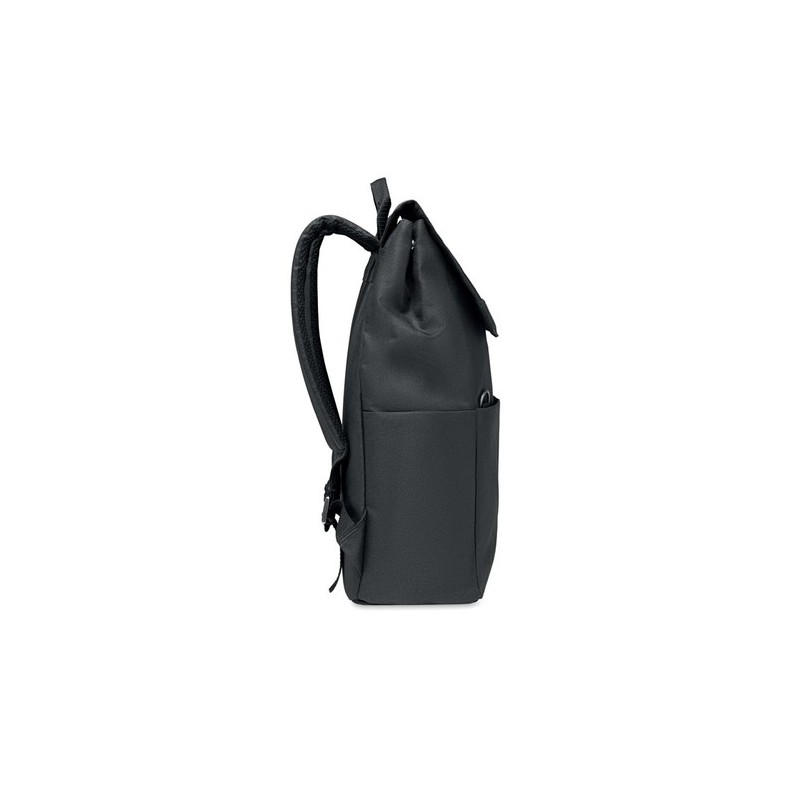 Sac à dos  pour ordinateur DAEGU LAP Matières : PET recyclé Couleurs : noir personnalisable avec votre logo
