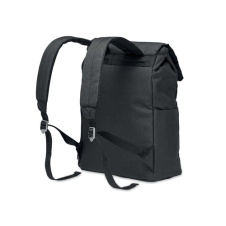 Sac à dos  pour ordinateur DAEGU LAP Matières : PET recyclé Couleurs : noir cadeau entreprise pas cher