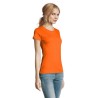 T-Shirt Femme Personnalisé 190g Confort et Style - Imperial Women Matières : coton Taille textile : S Couleurs : orange cadeau e
