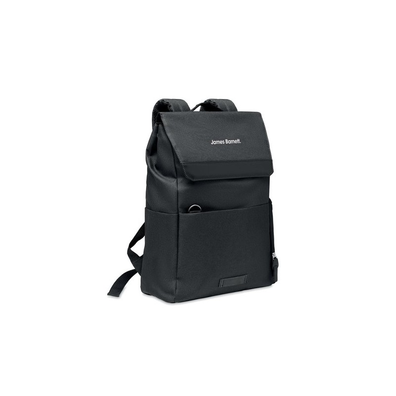 Sac à dos  pour ordinateur DAEGU LAP Matières : PET recyclé Couleurs : noir marquage laser ultra précis
