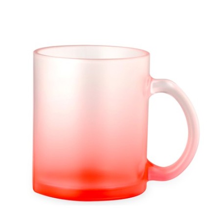 Tasse Personnalisable Sublimation Éco-responsable Osaka Matières : verre Couleurs : rouge impression haute définition