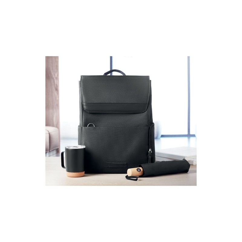 Sac à dos  pour ordinateur DAEGU LAP Matières : PET recyclé Couleurs : noir livraison express 24h 48h
