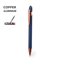 Stylet Bille Personnalisé Cadeau d'Entreprise Idéal Lixor Matières : aluminium Couleurs : bleu marine livraison express 24h 48h