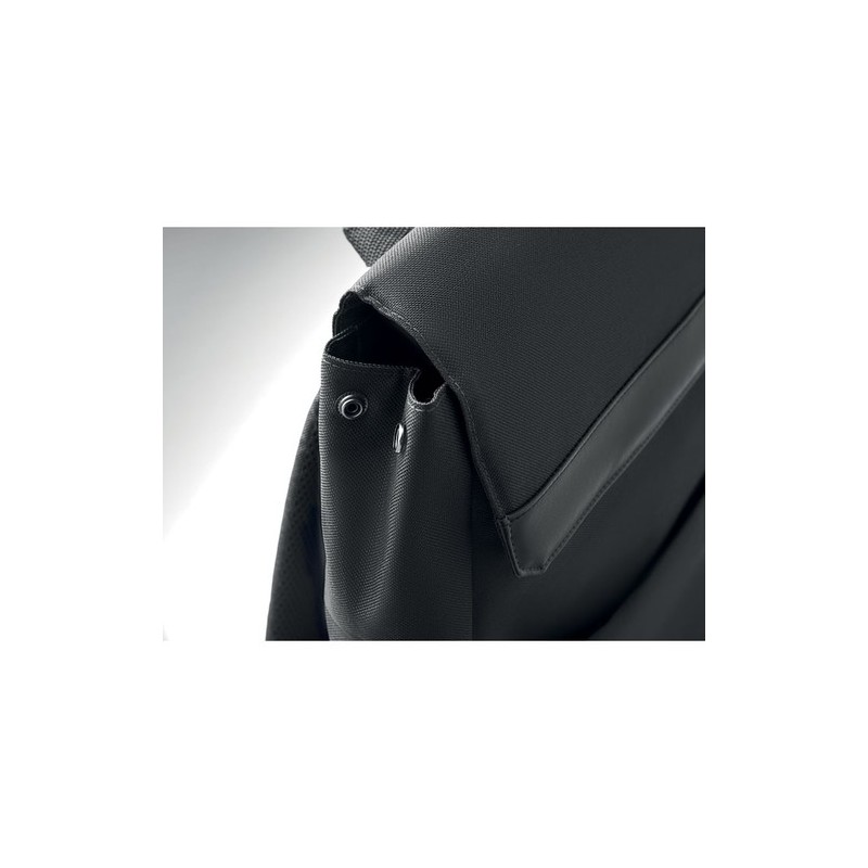 Sac à dos  pour ordinateur DAEGU LAP Matières : PET recyclé Couleurs : noir objet promotionnel éco-responsable