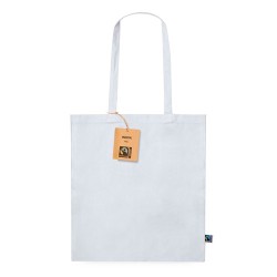 Sac Éthique Personnalisé de Shopping Inova Fairtrade pas cher Matières : coton Couleurs : blanc