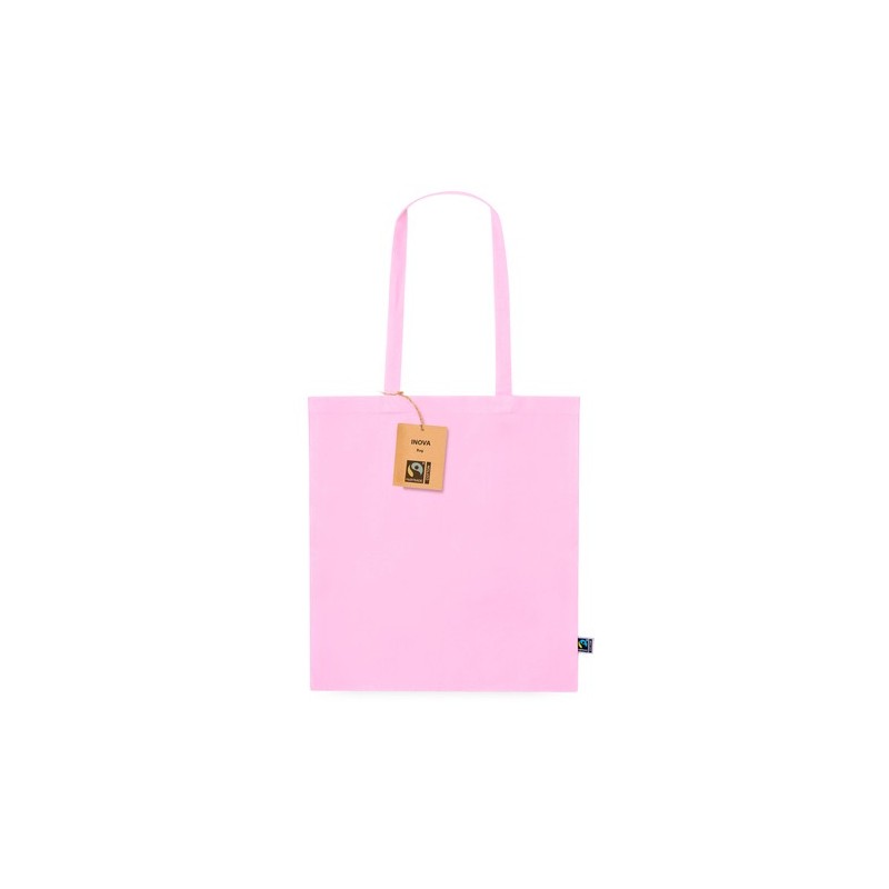 Sac Éthique Personnalisé de Shopping Inova Fairtrade pas cher Matières : coton Couleurs : blanc accessoire événementiel unique
