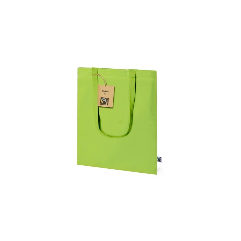 Sac Éthique Personnalisé de Shopping Inova Fairtrade pas cher Matières : coton Couleurs : bleu marine goodies publicitaire événe