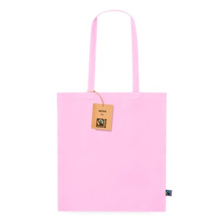 Sac Éthique Personnalisé de Shopping Inova Fairtrade pas cher Matières : coton Couleurs : bleu objet publicitaire robuste