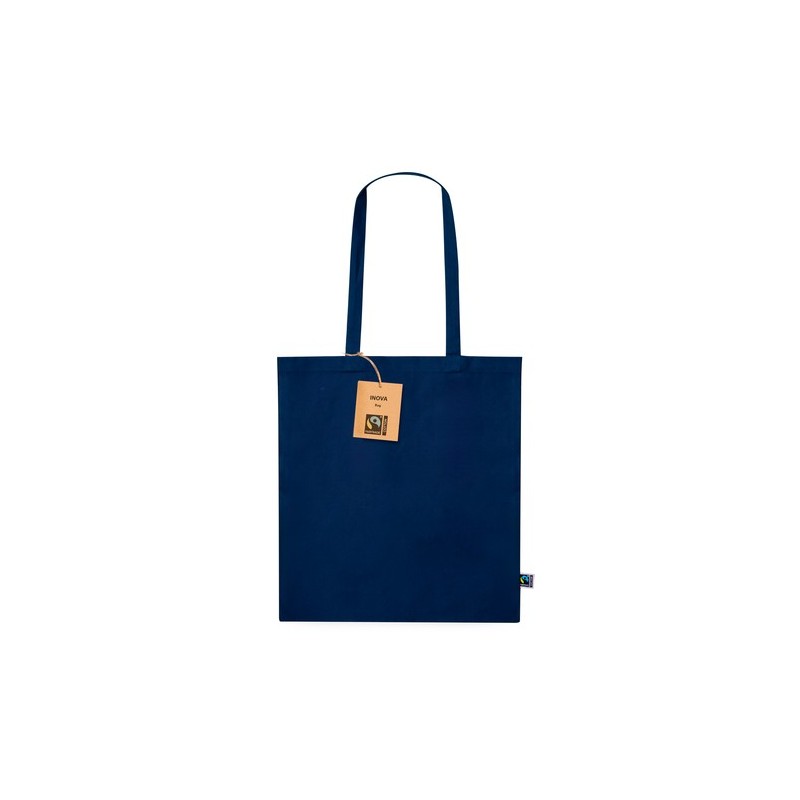 Sac Éthique Personnalisé de Shopping Inova Fairtrade pas cher Matières : coton Couleurs : rouge personnalisable avec votre logo