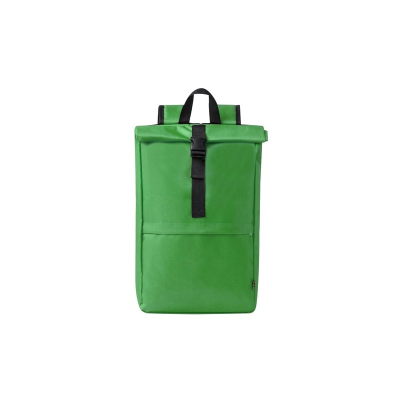 Sac à Dos Éco-responsable Publicitaire 40L - Vaega Couleurs : noir Matières : polyester recyclé goodies personnalisé en stock