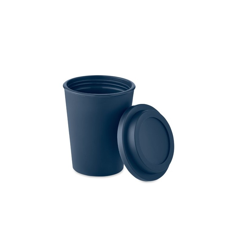 Gobelet double paroi personnalisable de 300 ml - SORA Matières : polypropylène (PP) Couleurs : bleu marine cadeau collaborateur 