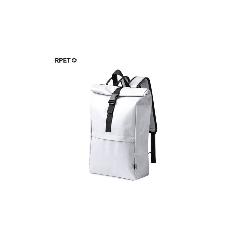 Sac à Dos Éco-responsable Publicitaire 40L - Vaega Couleurs : vert Matières : polyester recyclé personnalisation rapide en Franc