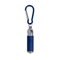Porte-Clés Éco-responsable Pratique Personnalisé avec Lampe Wols Matières : aluminium recyclé  Couleurs : bleu