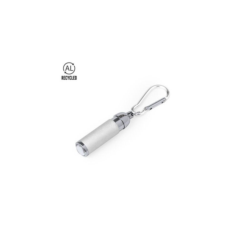 Porte-Clés Éco-responsable Pratique Personnalisé avec Lampe Wols Matières : aluminium recyclé  Couleurs : bleu cadeau collaborat