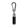 Porte-Clés Éco-responsable Pratique Personnalisé avec Lampe Wols Matières : aluminium recyclé  Couleurs : noir impression haute 