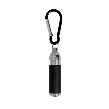 Porte-Clés Éco-responsable Pratique Personnalisé avec Lampe Wols Matières : aluminium recyclé  Couleurs : rouge marquage laser u