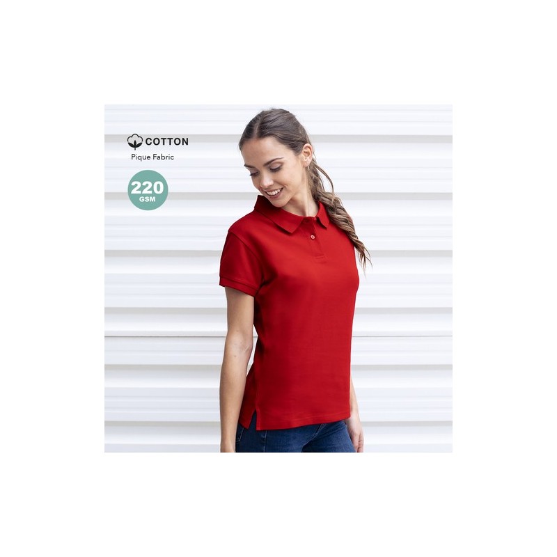 Polo Femme Personnalisé Confortable et Stylé - Couleur Koupan Matières : coton Taille textile : XXL Couleurs : jaune marquage la