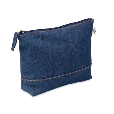 Trousse Éco-responsable Personnalisée en Denim Recyclé STYLE POUCH Matières : coton recyclé Couleurs : bleu