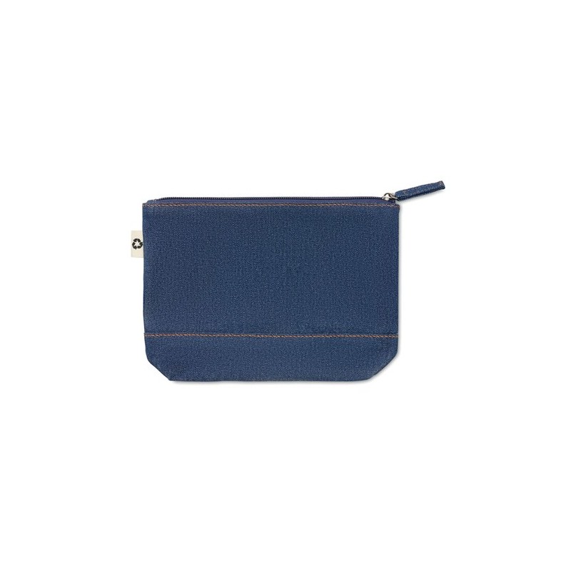 Trousse Éco-responsable Personnalisée en Denim Recyclé STYLE POUCH Matières : coton recyclé Couleurs : bleu cadeau entreprise pa