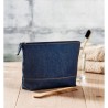 Trousse Éco-responsable Personnalisée en Denim Recyclé STYLE POUCH Matières : coton recyclé Couleurs : bleu impression haute déf