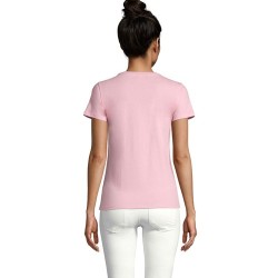 T-Shirt Femme Personnalisé 190g Confort et Style - Imperial Women Matières : coton Taille textile : L Couleurs : rose bonbon imp