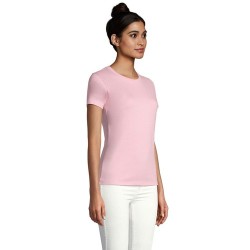 T-Shirt Femme Personnalisé 190g Confort et Style - Imperial Women Matières : coton Taille textile : M Couleurs : rose bonbon cad