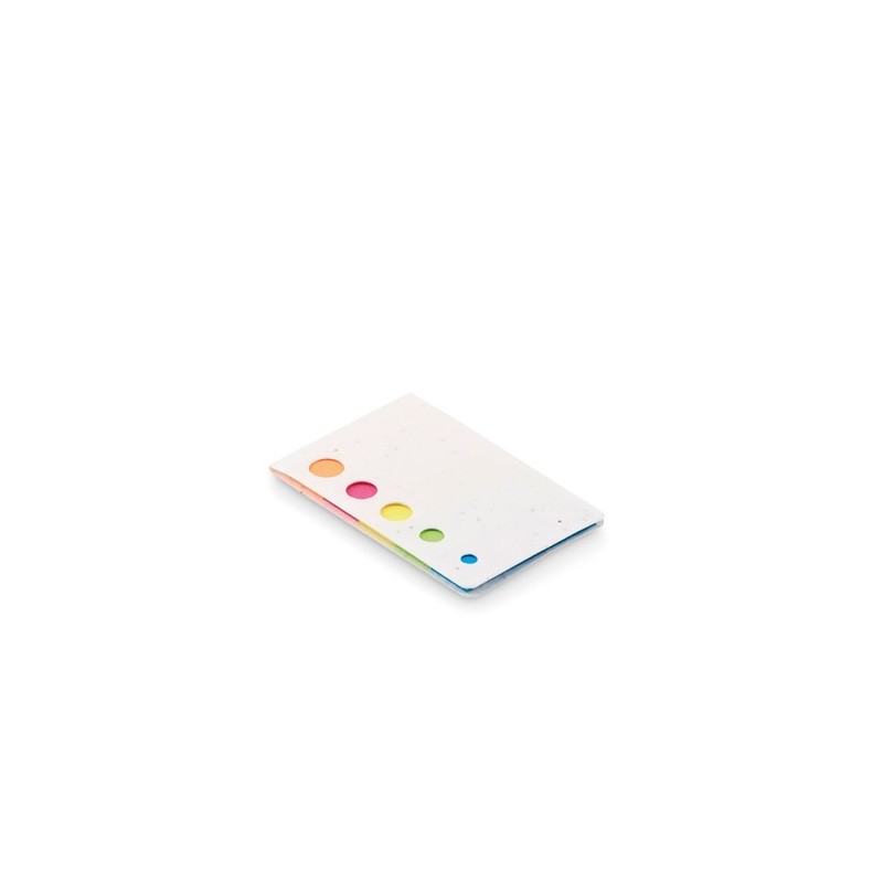 Notes adhésives personnalisées s en papier avec graines - MEMO SEED Matières : papier Couleurs : blanc cadeau entreprise pas che