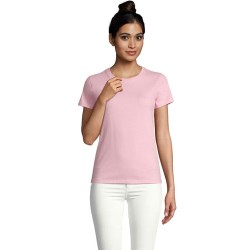 T-Shirt Femme Personnalisé 190g Confort et Style - Imperial Women Matières : coton Taille textile : XL Couleurs : rose bonbon ca