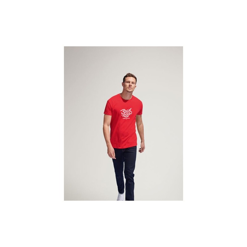 T-Shirt Homme 190g Publicitaire IMPERIAL Matières : coton Taille textile : L Couleurs : orange objet publicitaire robuste