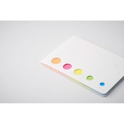 Notes adhésives personnalisées s en papier avec graines - MEMO SEED Matières : papier Couleurs : blanc impression haute définiti