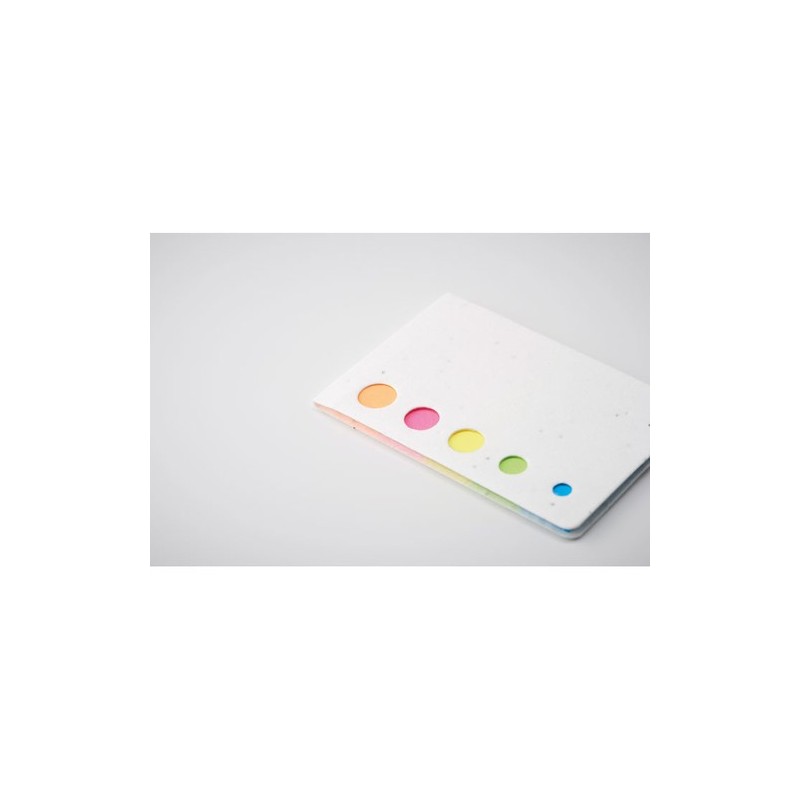 Notes adhésives personnalisées s en papier avec graines - MEMO SEED Matières : papier Couleurs : blanc impression haute définiti
