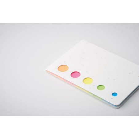 Notes adhésives personnalisées s en papier avec graines - MEMO SEED Matières : papier Couleurs : blanc impression haute définiti