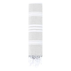 Paréo Serviette Personnalisée Douceur pas cher - Harlow Matières : coton recyclé Couleurs : bleu clair 2