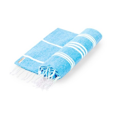 Paréo Serviette Personnalisée Douceur pas cher - Harlow Matières : coton recyclé Couleurs : gris accessoire événementiel unique